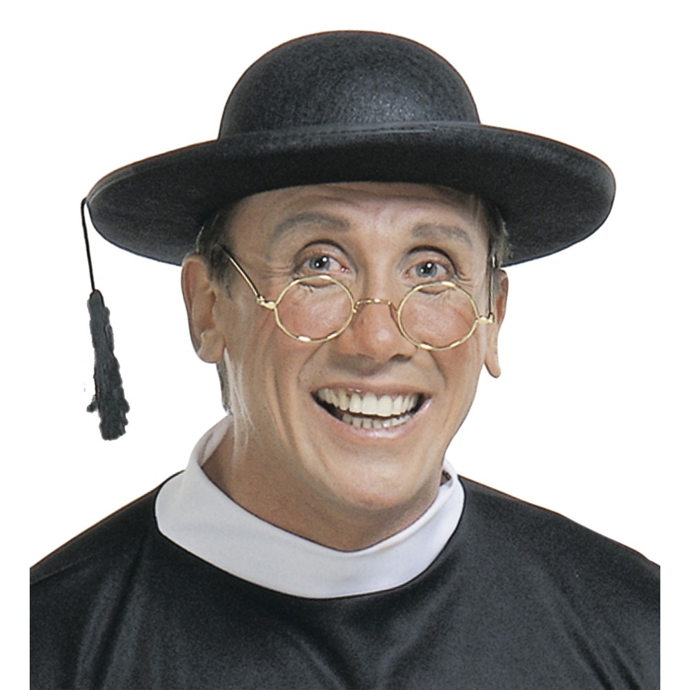 Priest's hat, black