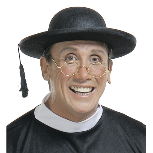 Priest's hat, black