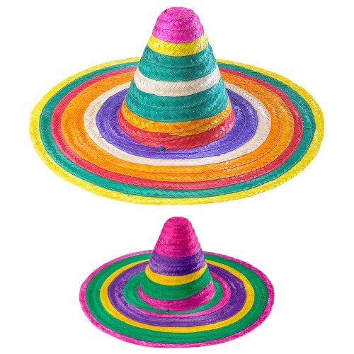 Sombrero, värviline, 50cm