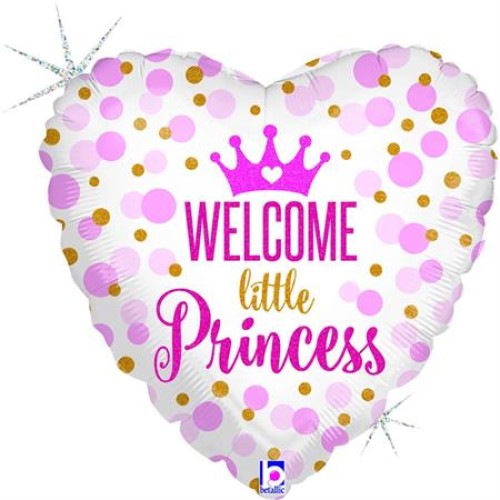 «Welcome Little Princess» süda, roosa