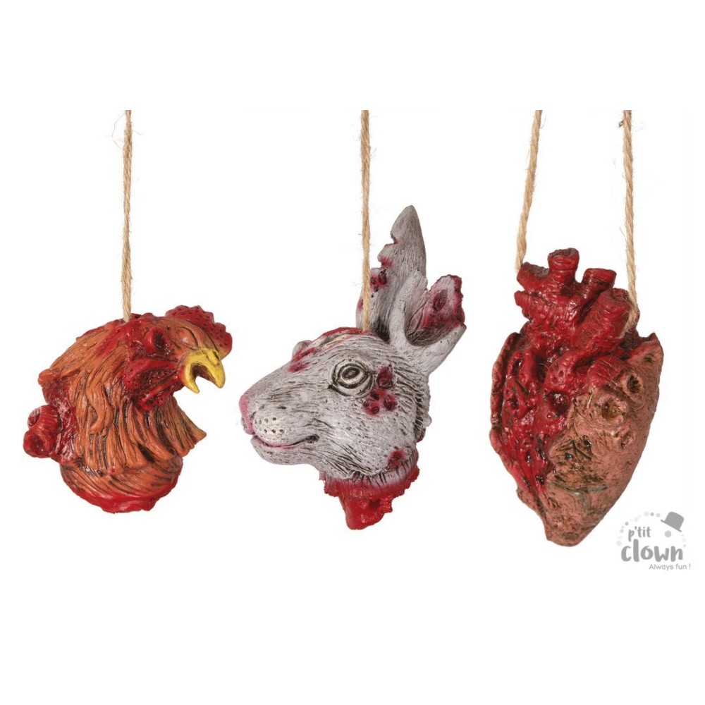 Animals heads or organ heart to hang