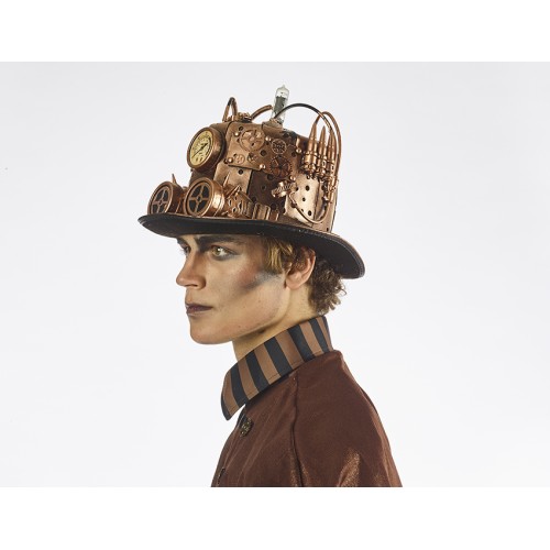 Hat topper steampunk, brown