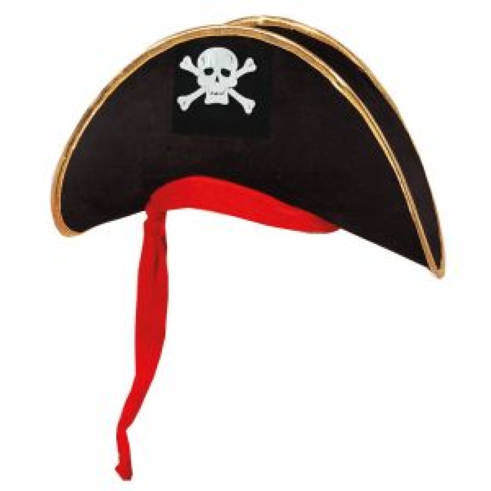 Шляпа пирата, черная