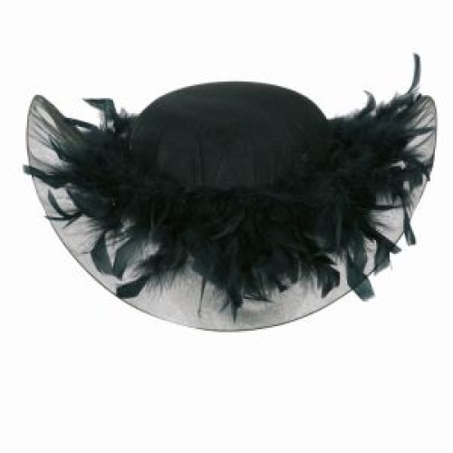 Женская шляпка, черная