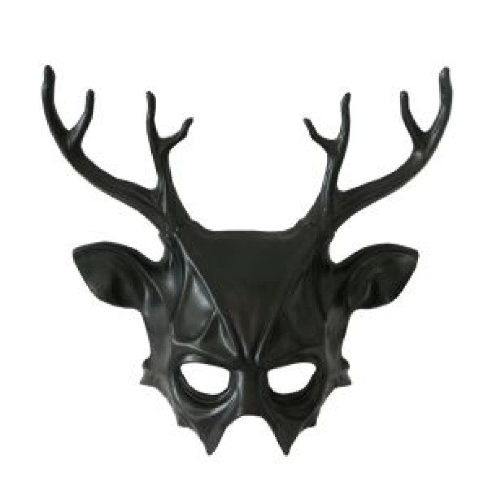 Black antler mask