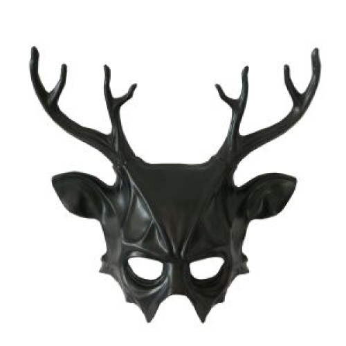 Black antler mask