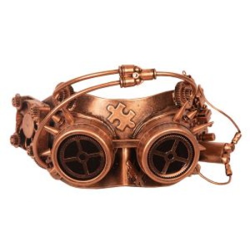 Steampunk eye-mask, bronze