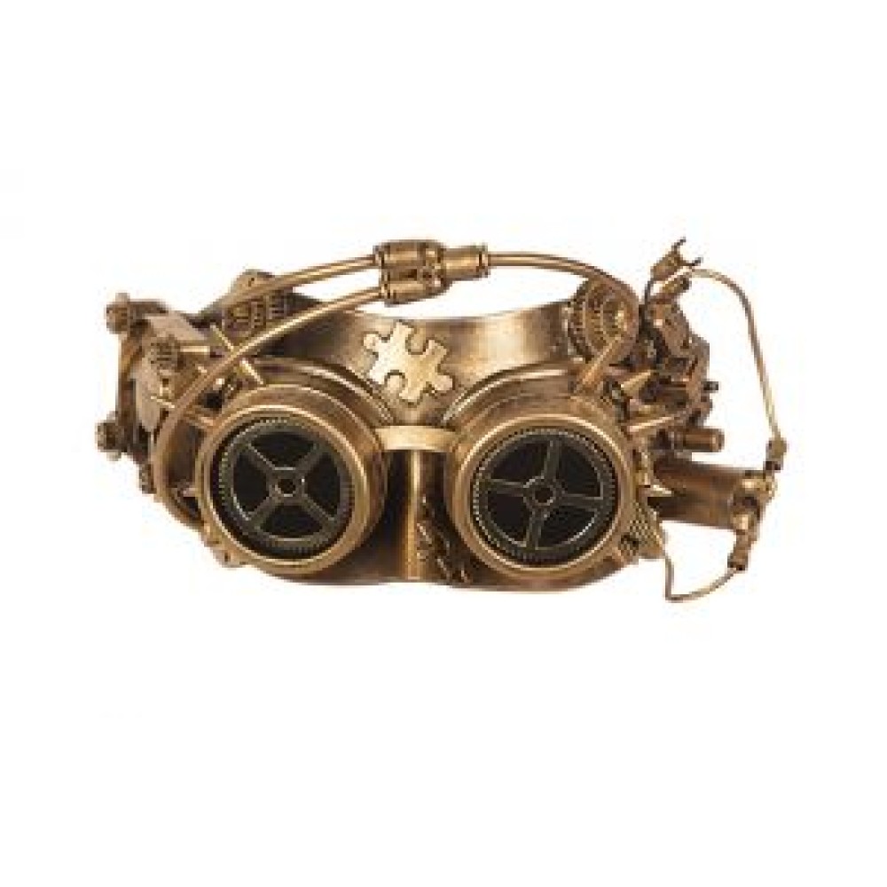 Steampunk silmamask, kuldne