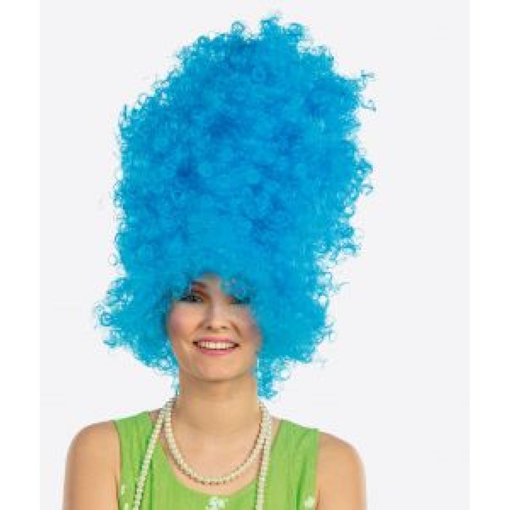 Wig tall blue