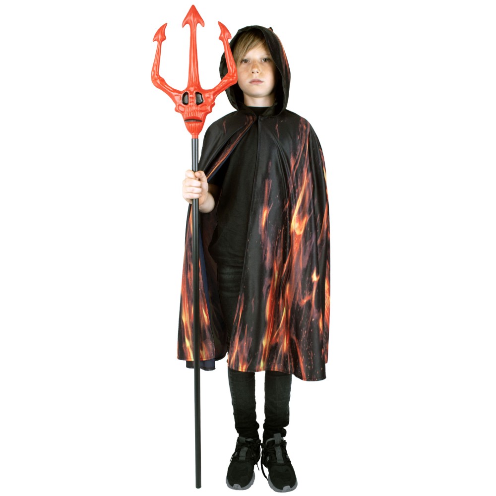 Fiery demon, costume for kids, one size