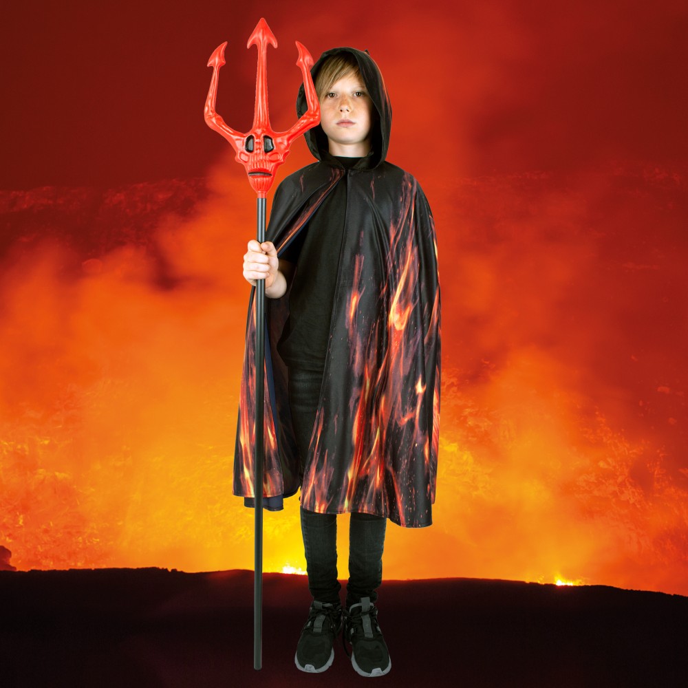 Fiery demon, costume for kids, one size