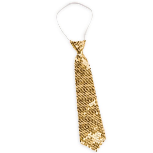 Necktie paillette, gold