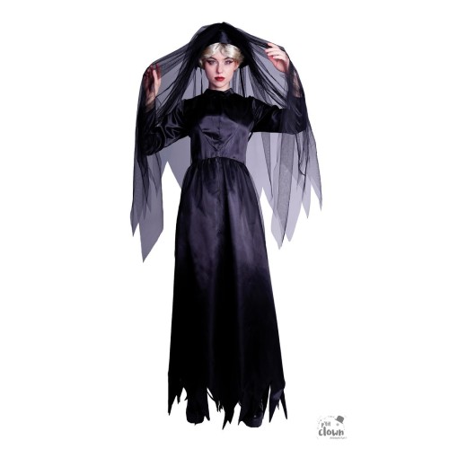 Black bride, costume for women, L-XL