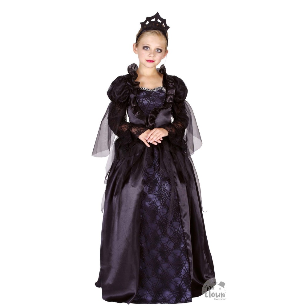 Black queen, costume for girl, 5-6y