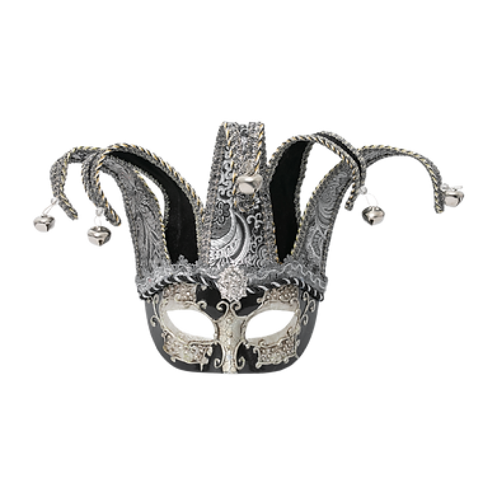 Venetian eye-mask, silver
