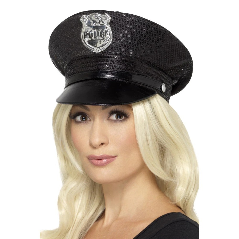 Politseiniku müts glitteriga