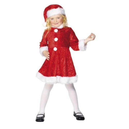 Miss Santa, kostüüm tüdrukule, S, 115-128cm