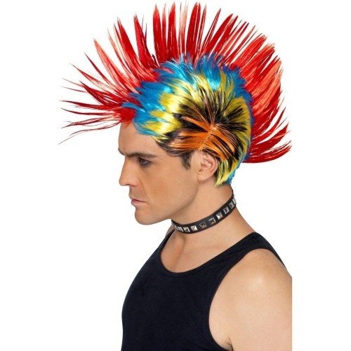 Wig "80s Street Mohawk Punk", colored