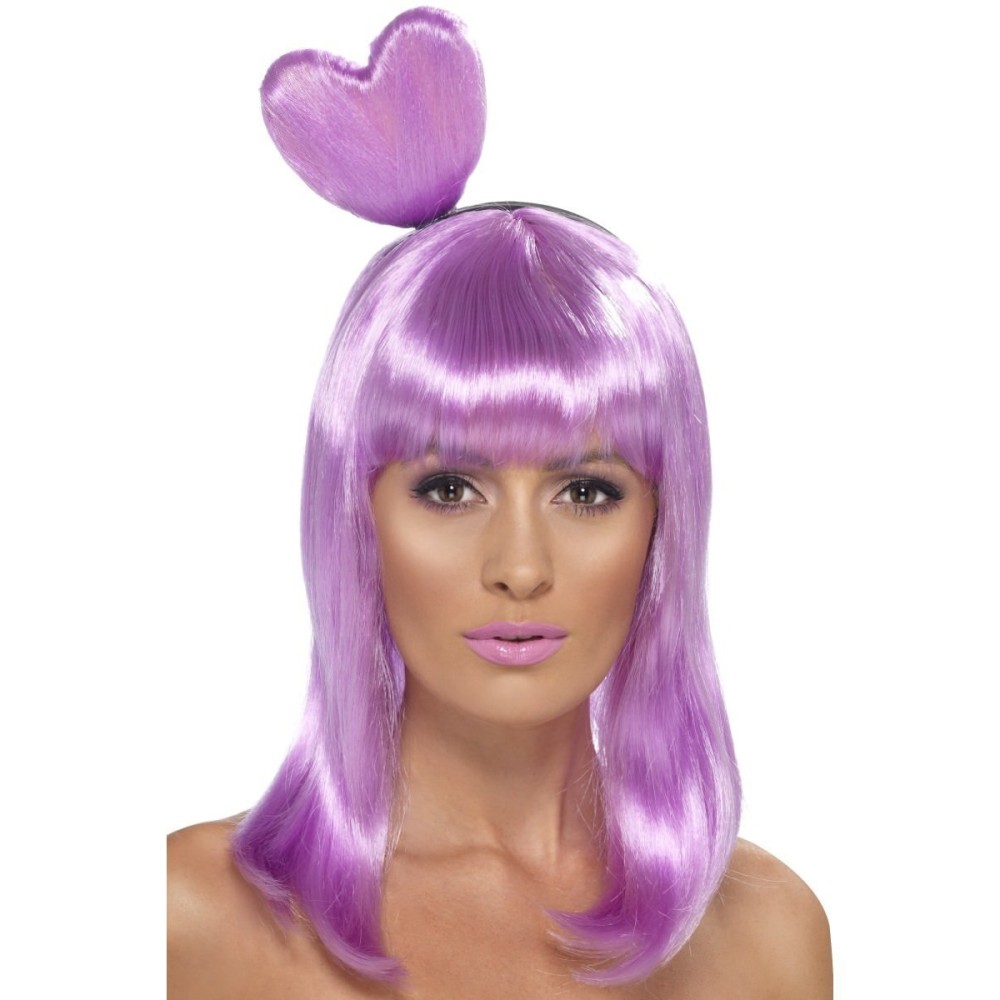 Парик "Candy Queen", фиолетовый, с повязкой на голову