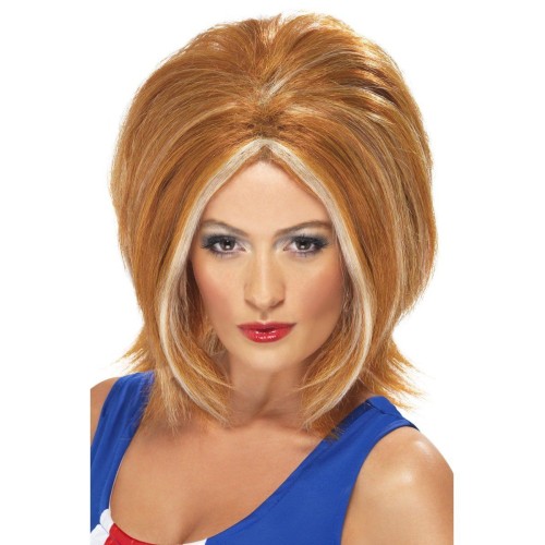 Wig "Girl Power", short, red