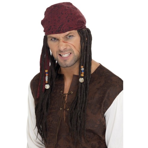 Piraati parukas patsidega, pruun