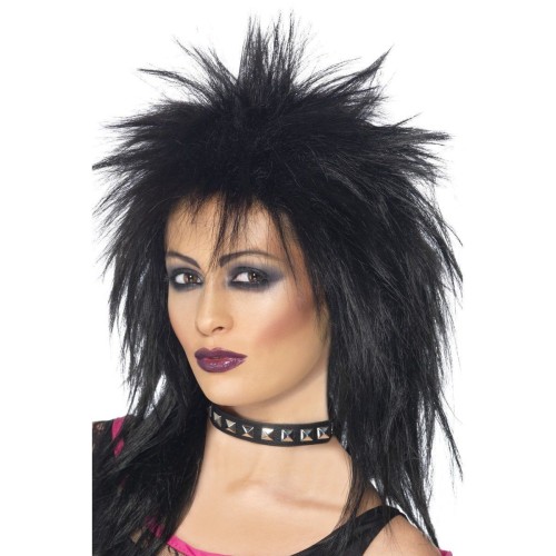 Rock diva wig, black