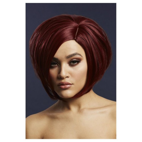 Dark red wig (Savanna), short, 30cm