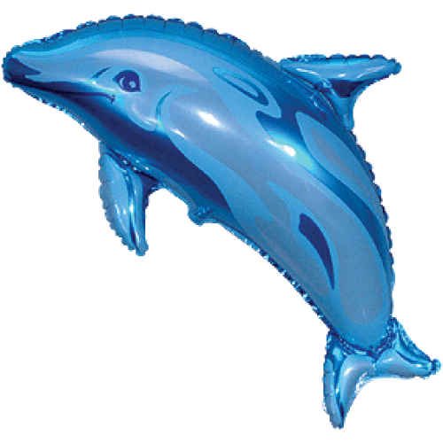 Fooliumist õhupall «Delfiin», sinine