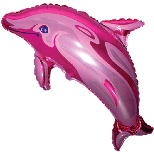 Fooliumist õhupall «Delfiin», roosa
