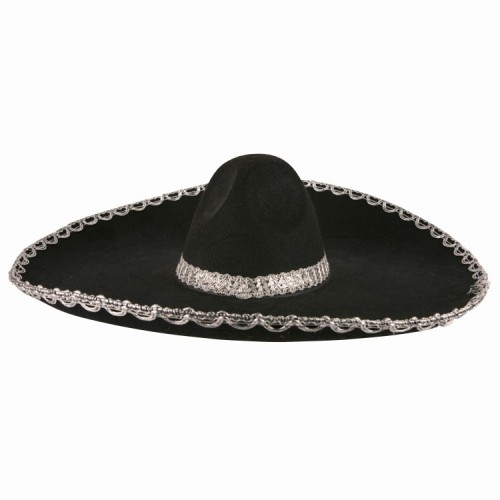 Sombrero, black and silver