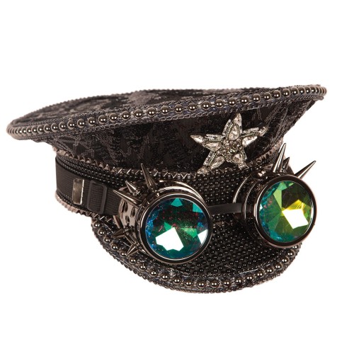 Cap Steampunk, with glasses