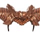 Headband Horns with flowers, bronze