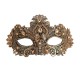 Copper lace eye mask with stones