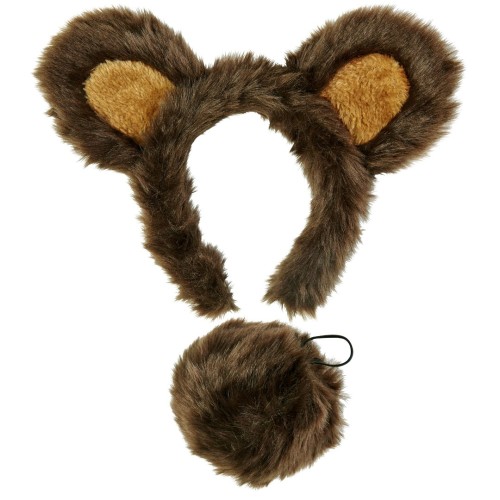 Bear ears and tail, set