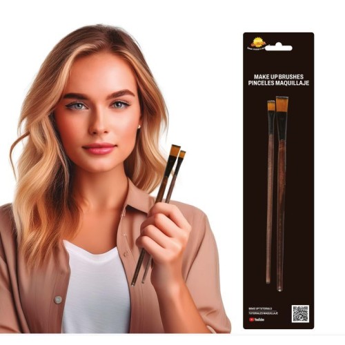 Makeup brushes, 2pcs