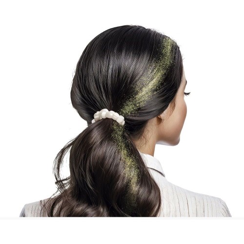 Hair spray, golden, sequins