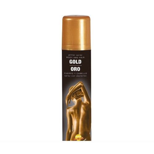Hair and body spray, golden