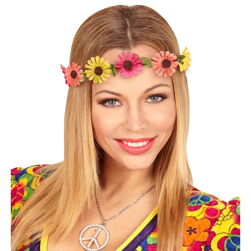 Flower headband, multicolor