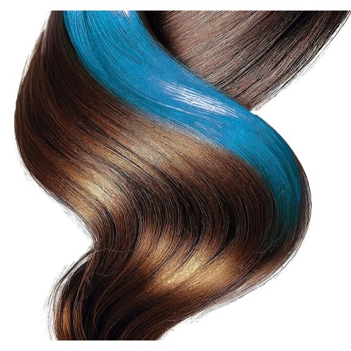 Hair color spray, blue