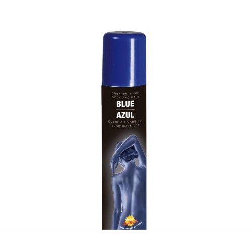 Hair and body spray, blue