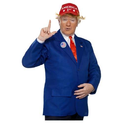 Presidendi kostüüm, pintsak, lips, müts ja rinnamärk (M)