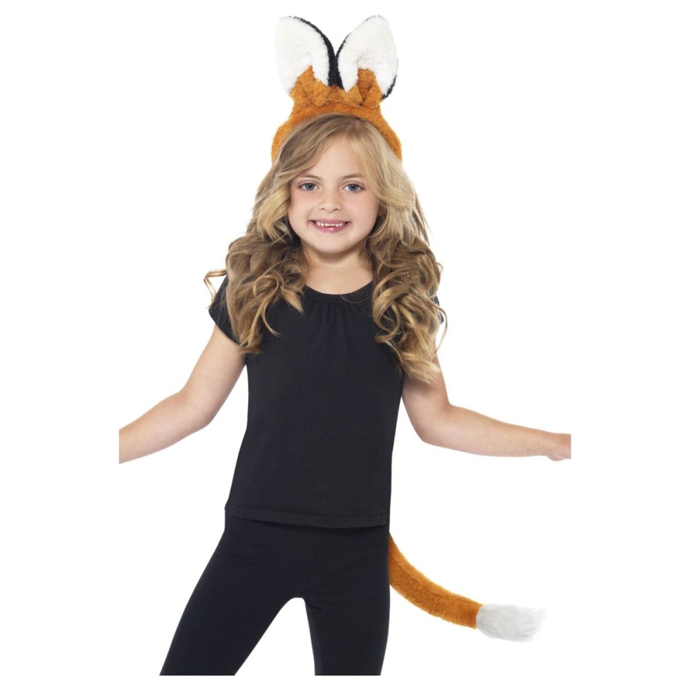 Fox set, headband with ears and tail