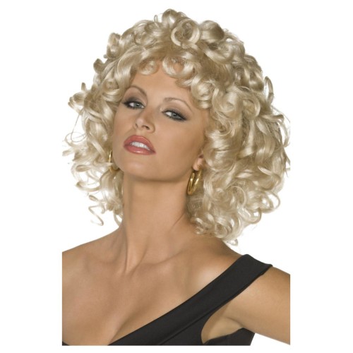 Блондинка парик (Grease Sandy) с кудрями