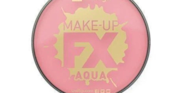 Smiffys Make-Up FX – Colore Rosa Acqua – Pittura Per Corpo E Viso A Base D'Acqua, 16ml – Facile Da Applicare E Rimuovere, Ipoallergenica