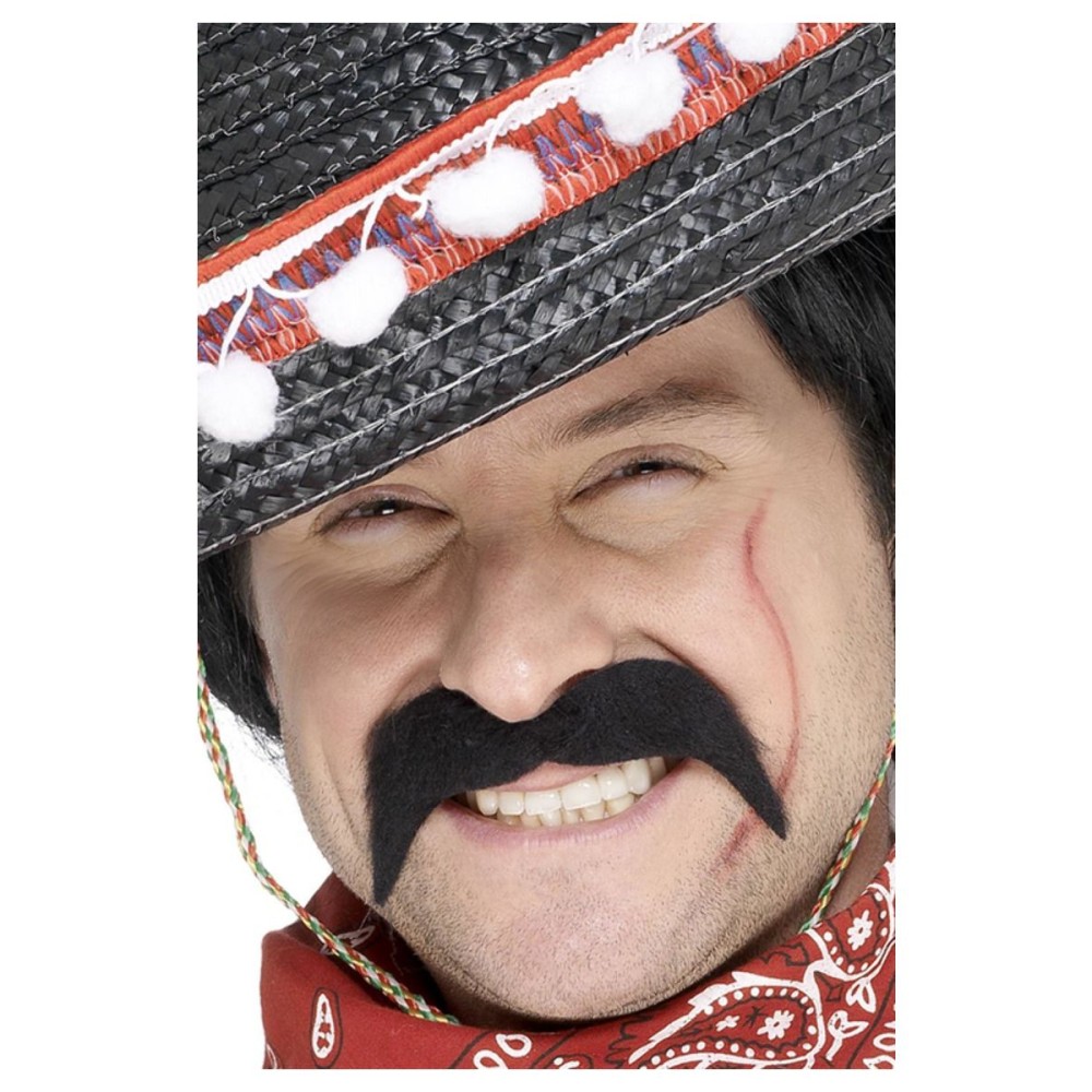 Mustache in the style of a Mexican bandit, adhesive