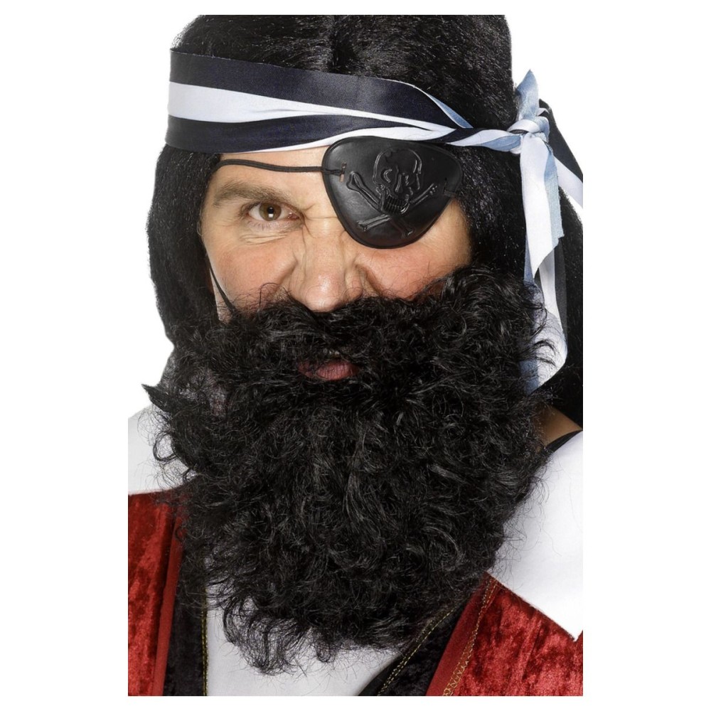 Pirate beard, nylon, black