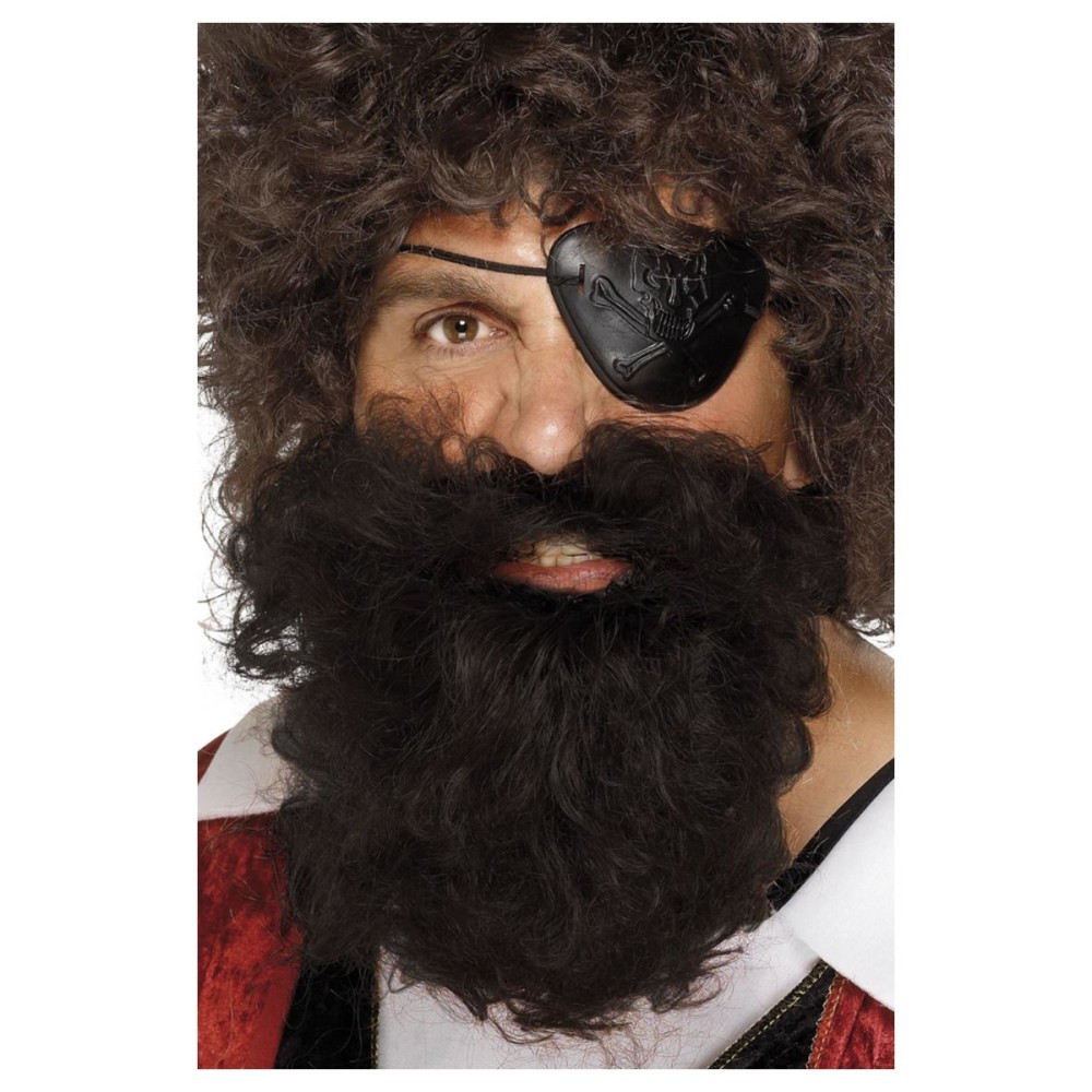 Pirate's beard, nylon, brown