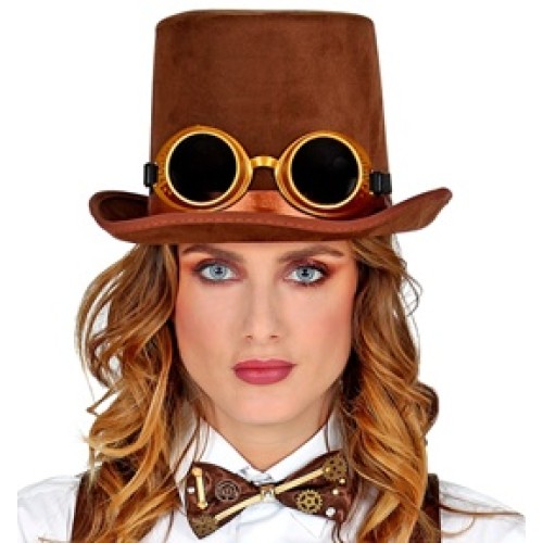 Steampunk kaabu, prillidega