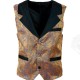 Vintage Jacquard pruun vest, M/L
