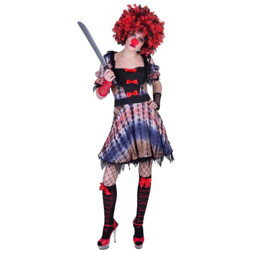 Creepy clown, costume for women, S